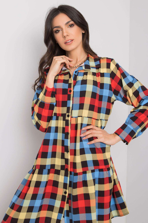 Jendayi raudona ir mėlyna languota...