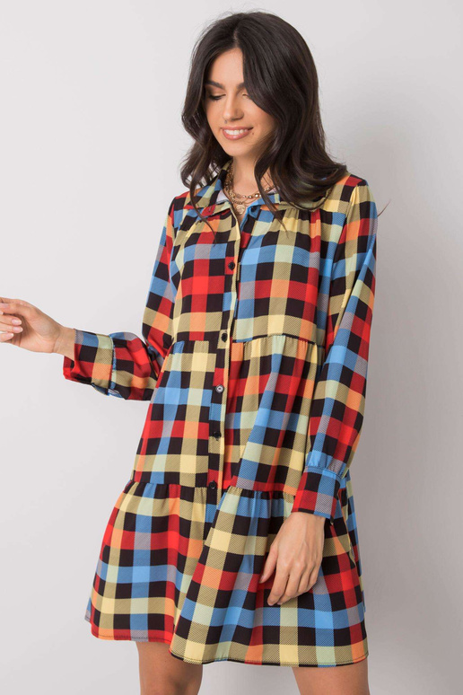 Jendayi raudona ir mėlyna languota...