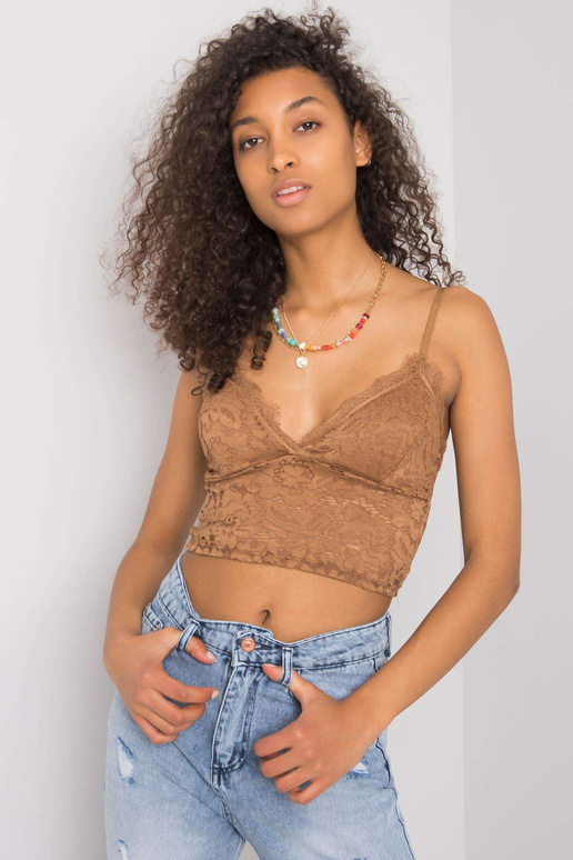 Zorinne OCH BELLA Camel Lace Top