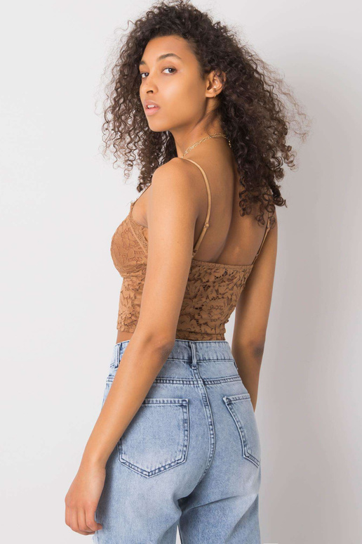 Zorinne OCH BELLA Camel Lace Top