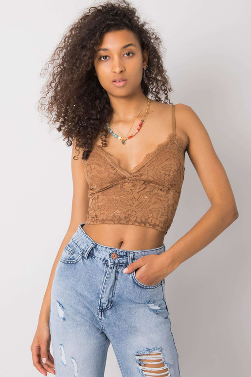 Zorinne OCH BELLA Camel Lace Top