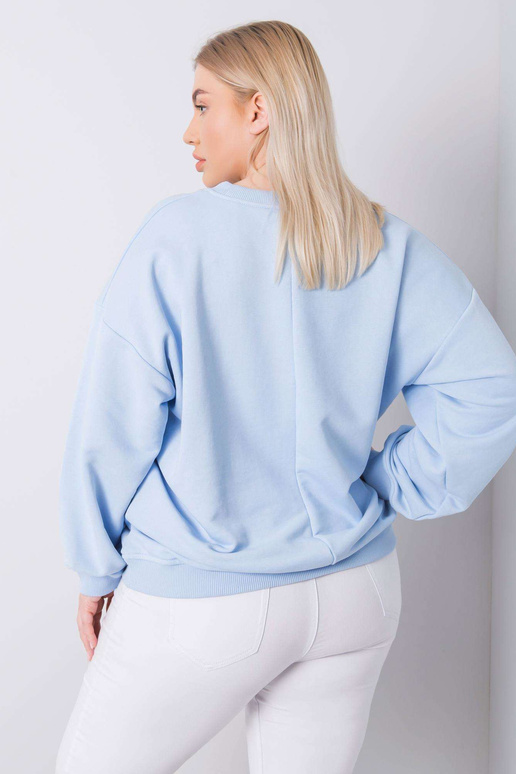 Šviesiai mėlynas plius dydžio...