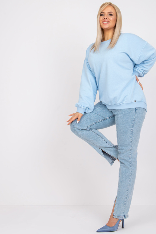 Šviesiai mėlynas plius dydžio...