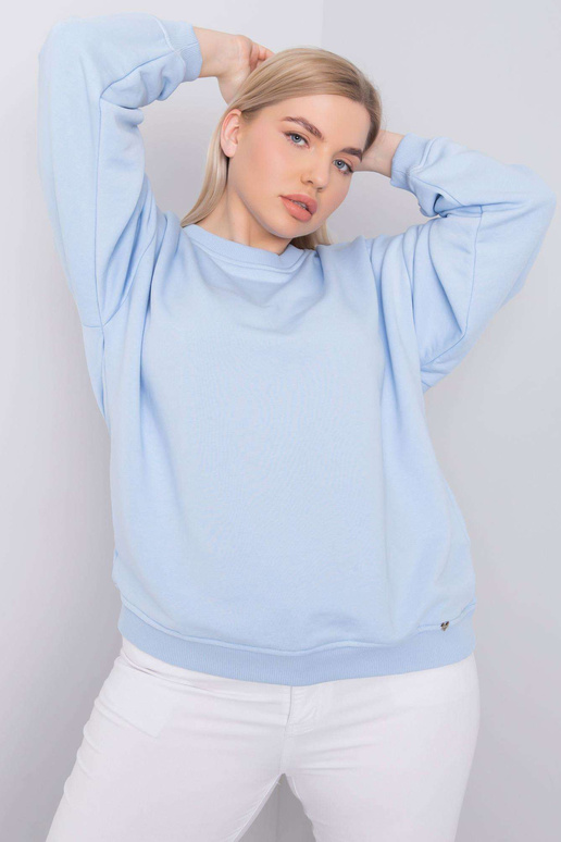 Šviesiai mėlynas plius dydžio...