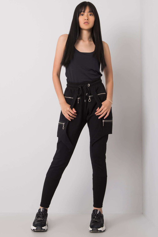 Megan juodos sportinės kelnės