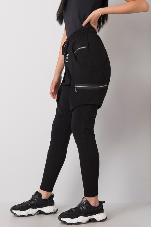 Megan juodos sportinės kelnės