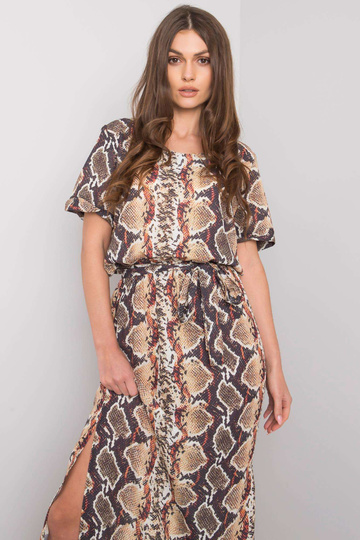 Smėlio spalvos suknelė su... 2