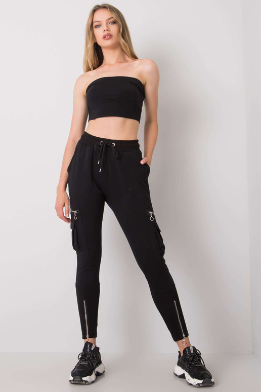 Hemmy juodos sportinės kelnės