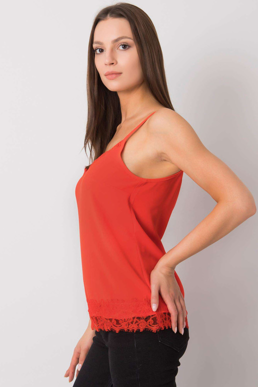 Raudonas Leyla Lace Ladies Top Raudonas Leyla Lace Ladies Top