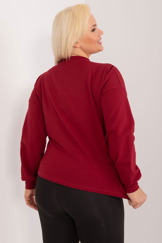 Bordo spalvos plius dydžio megztinis...