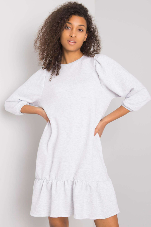 Šviesiai pilka melanžinė suknelė...