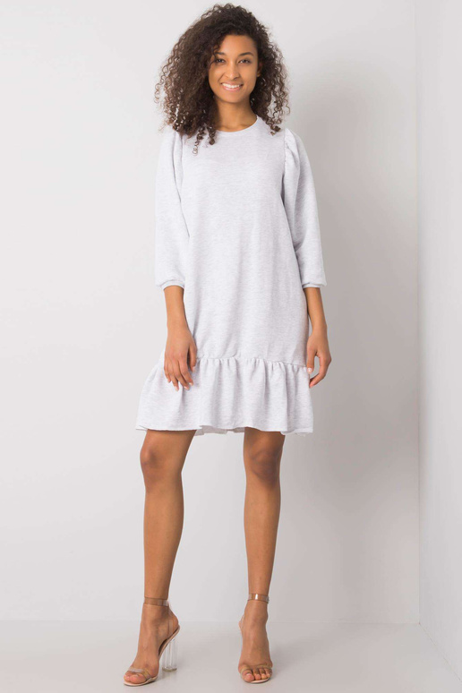 Šviesiai pilka melanžinė suknelė...