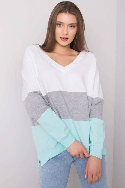 Baltas ir mėtinis megztinis Lotta RUE...