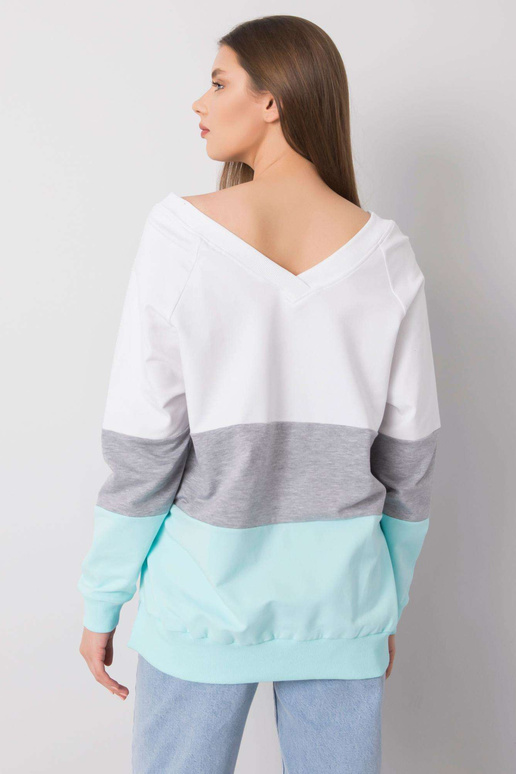 Baltas ir mėtinis megztinis Lotta RUE...