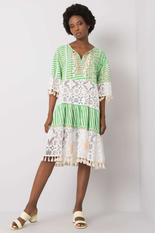 Nayeli žalia boho suknelė Nayeli žalia boho suknelė