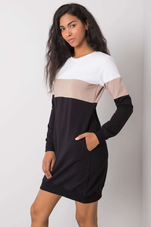 Suknelė-RV-SK-5869.04-balta-juoda