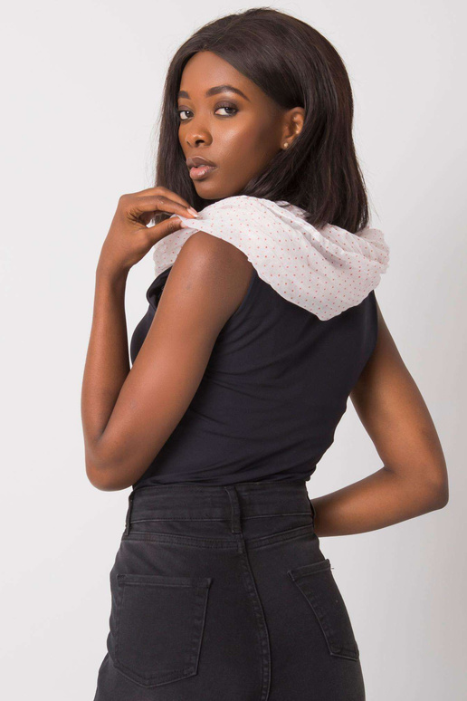 Baltai raudonas taškuotas diržas