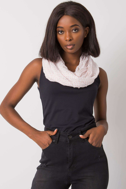 Baltai raudonas taškuotas diržas