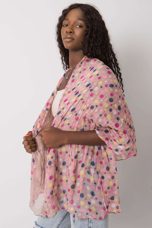 Smėlio spalvos moteriškas taškuotas...