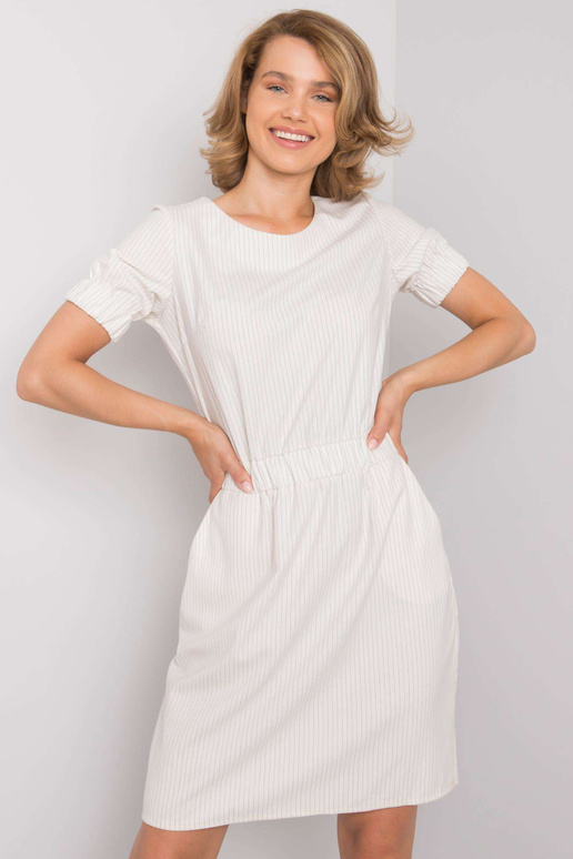 Ecru Merline dryžuota suknelė