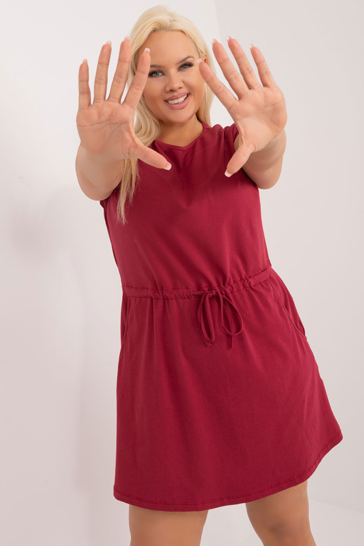 Bordo spalvos pagrindinė Kori suknelė Bordo spalvos pagrindinė Kori suknelė