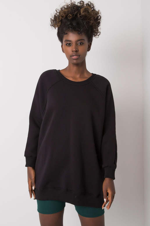 Juodas medvilninis megztinis Lana