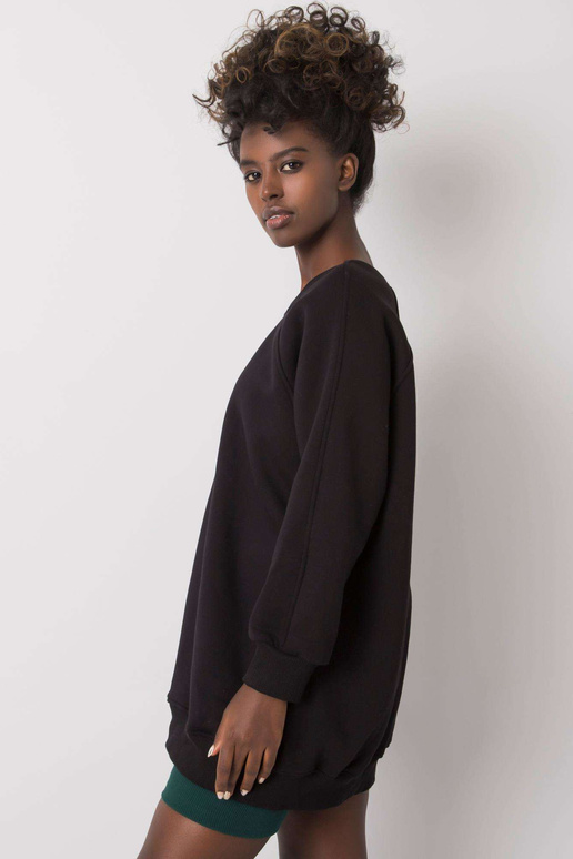 Juodas medvilninis megztinis Lana