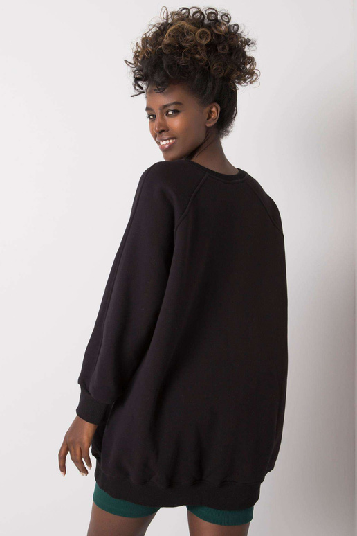 Juodas medvilninis megztinis Lana