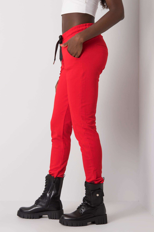 Raudonos Hadley sportinės kelnės