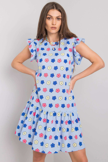 Mėlyna rauktinė suknelė Eria