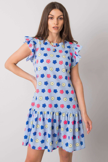 Mėlyna rauktinė suknelė Eria 2