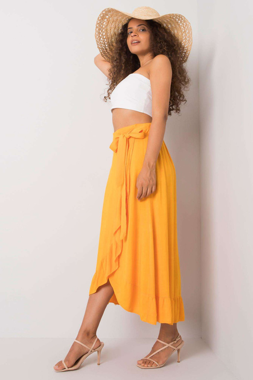 Oranžinis sijonas su įrišimu Jettie...