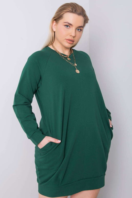 Tamsiai žalia plius dydžio suknelė...