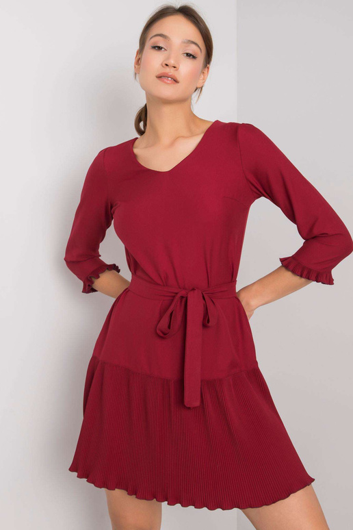 Bordo spalvos Fleur suknelė Bordo spalvos Fleur suknelė