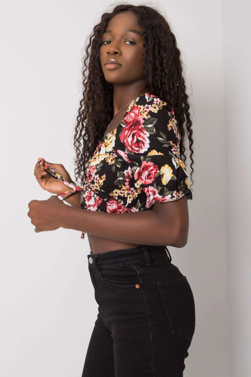 Juoda palaidinė su gėlėmis...