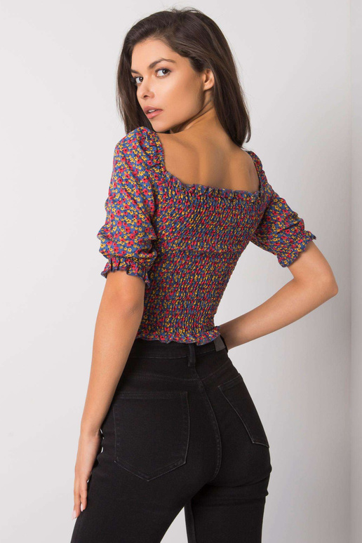 Mėlyna palaidinė su raukiniais Bahia...