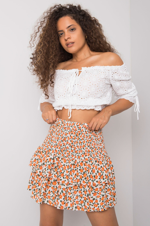 Baltos ir oranžinės spalvos sijonas... Baltos ir oranžinės spalvos sijonas...