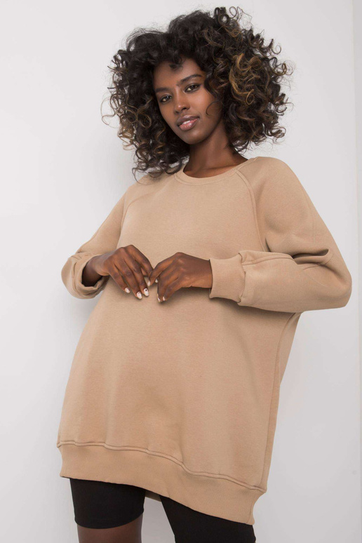 Smėlio spalvos medvilninis megztinis...