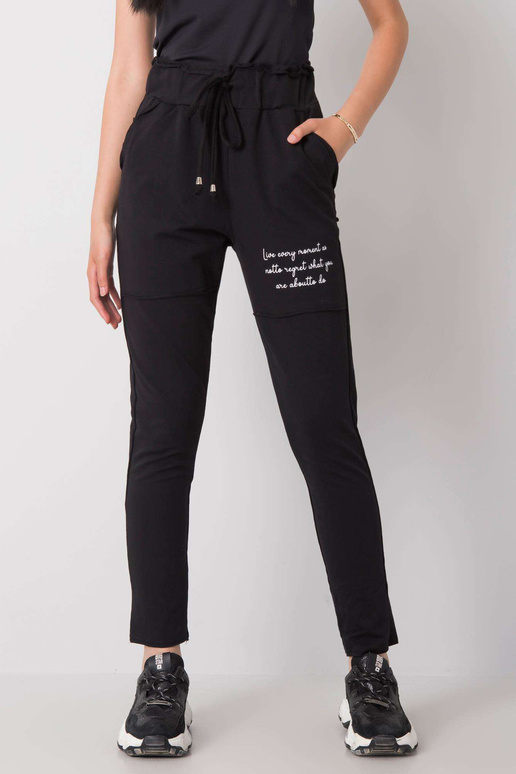 Juodos Jennifer sportinės kelnės