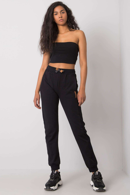 Alivia juodos sportinės kelnės