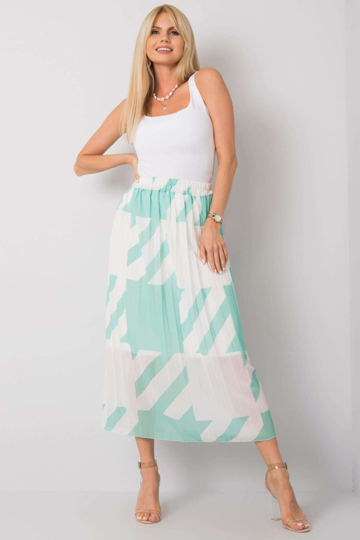 Žalias plisuotas Maxi sijonas Isidora Žalias plisuotas Maxi sijonas Isidora