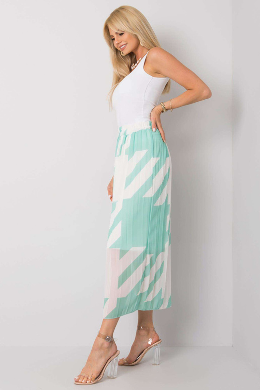 Žalias plisuotas Maxi sijonas Isidora Žalias plisuotas Maxi sijonas Isidora