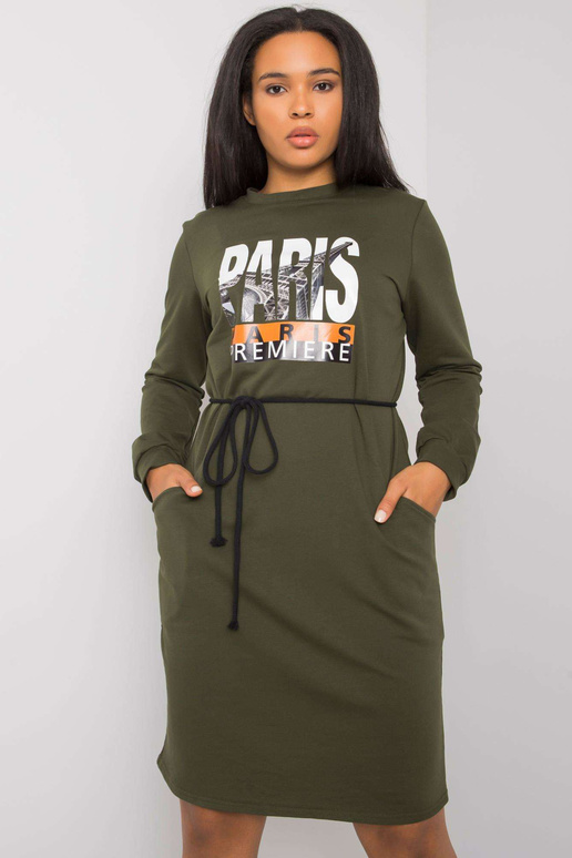 Suknelė-LK-SK-508299.30-khaki Suknelė-LK-SK-508299.30-khaki