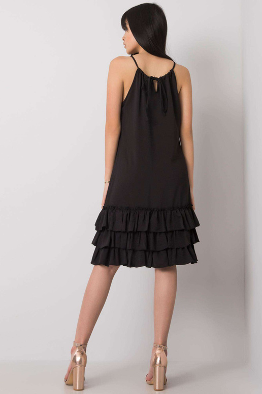 Juoda suknelė su raukiniais Routh RUE... Juoda suknelė su raukiniais Routh RUE...