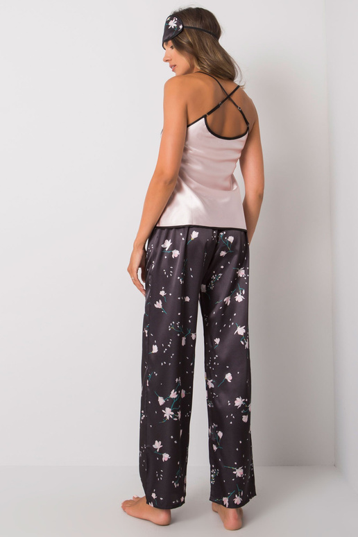 Juodos ir rožinės spalvos trijų dalių...