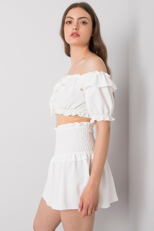 Baltas mini sijonas Joanna OCH BELLA Baltas mini sijonas Joanna OCH BELLA