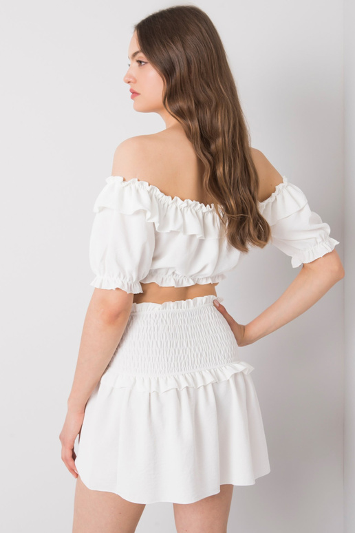 Baltas mini sijonas Joanna OCH BELLA Baltas mini sijonas Joanna OCH BELLA