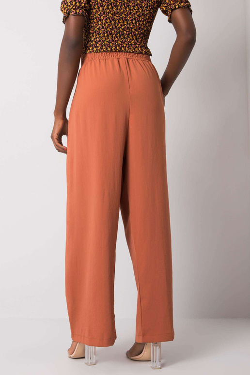 Šviesiai rudos plačios kelnės iš...