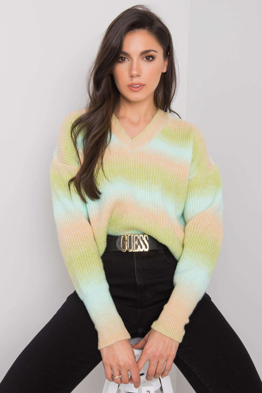 Žalias-smėlio spalvos ombre džemperis... Žalias-smėlio spalvos ombre džemperis...