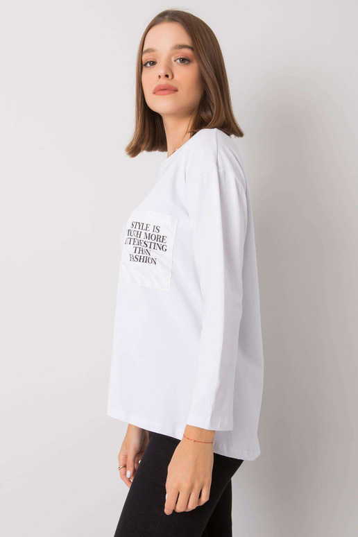 Balta palaidinė su kišene Tianna